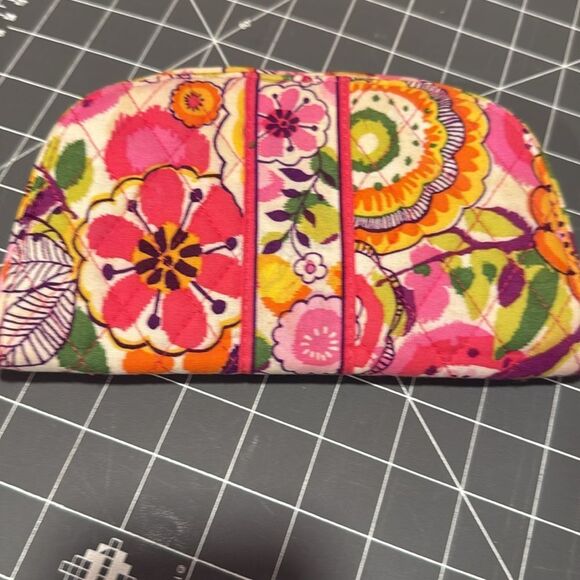 Vera Bradley clementine kiss n snap Wallet Clutch Snap jaw Floral - Picture 3 of 3